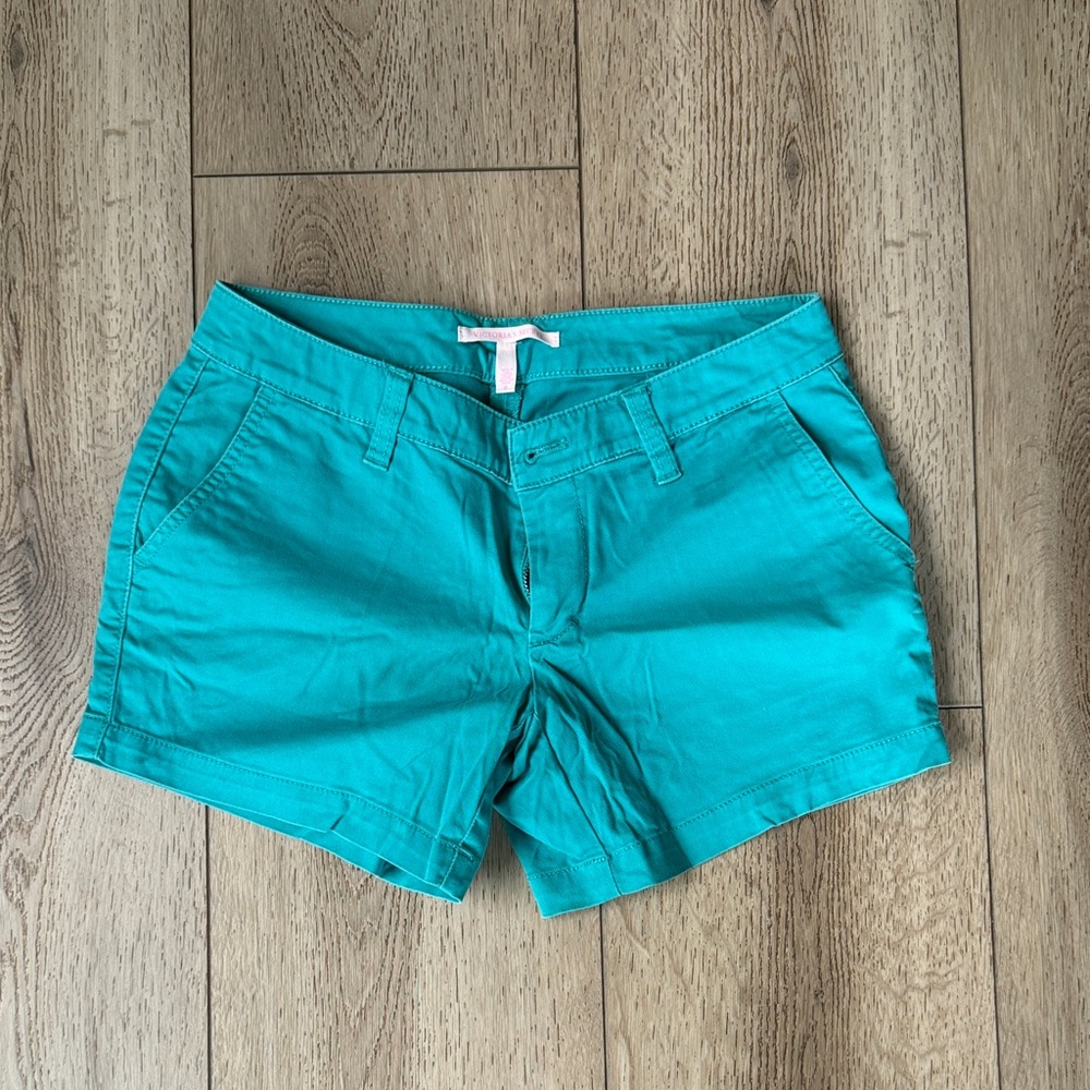 Victoria's Secret Teal Cotton Blend Shorts